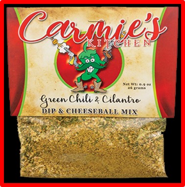 Carmis's Green Chili &Cilantro dip & cheeseball mix