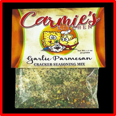 Carmie's cracker Seasoning mix garlic  parmesan