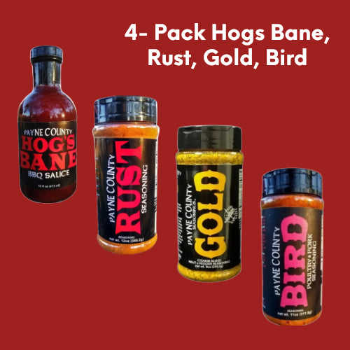 4-Pack Bundle- RUST, GOLD, BIRD, CHILI