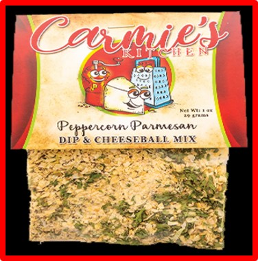 Carmie's Peppercorn Parmesan dip & Cheeseball mix