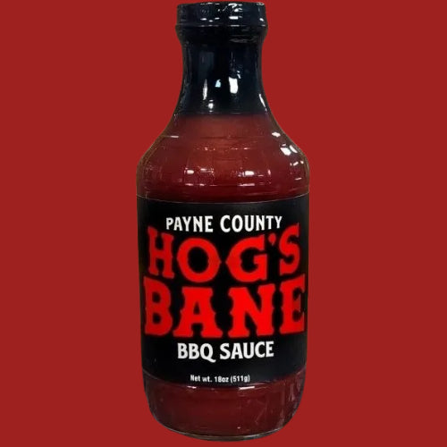 Payne County---Hogs Bane  BBQ Sauce -16floz.