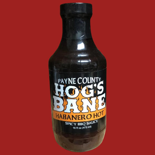 Payne County  Hogs Bane Habanero BBQ Sauce-16 floz.
