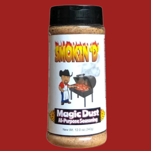 Smokin 'D' Magic Dust All-purpose seasoning.